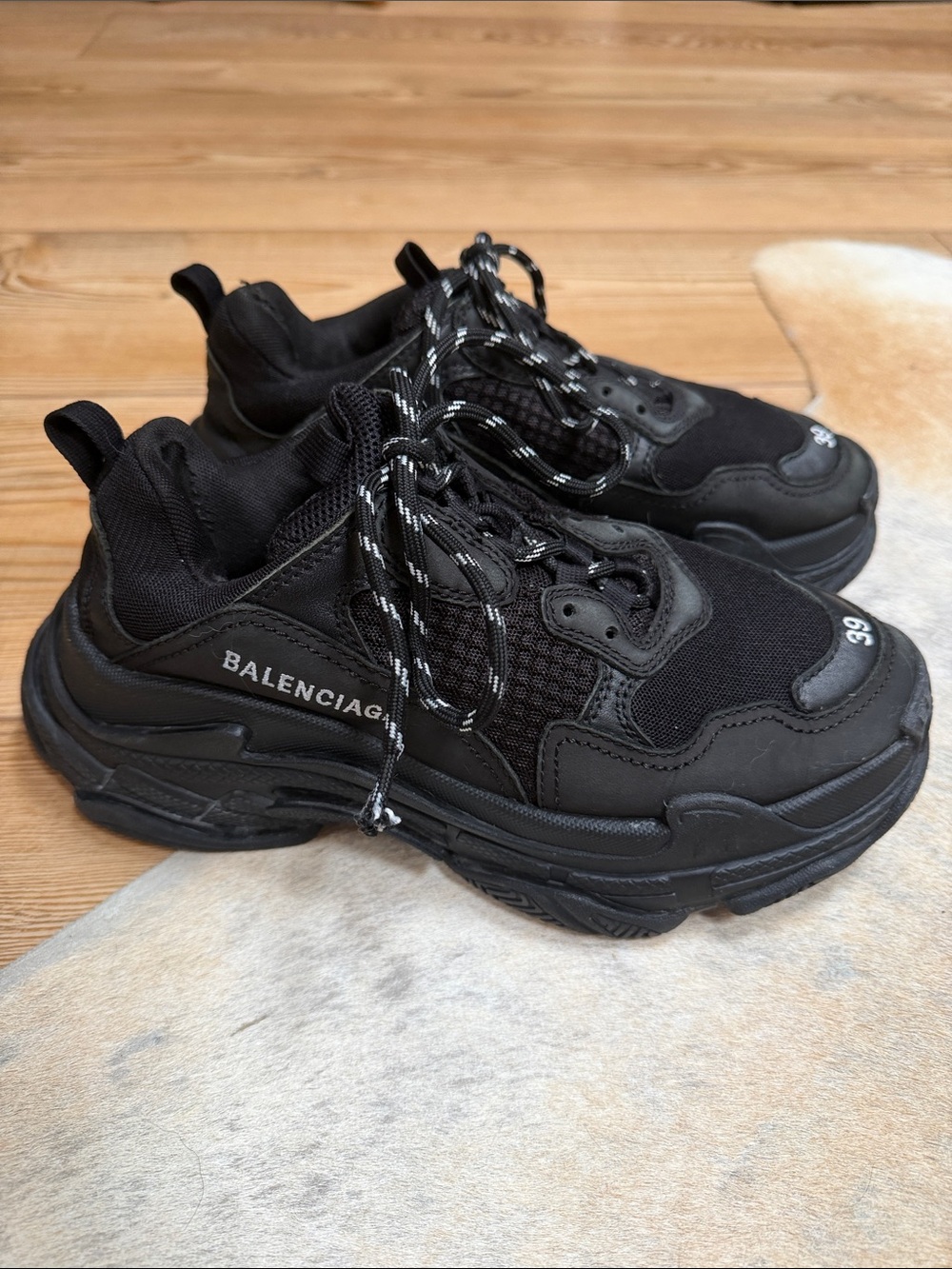 Balenciaga Triple S Black Sneakers